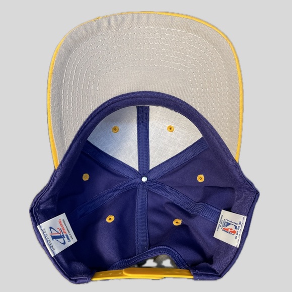 Vintage NWOT Logo Athletic 90's Los Angeles LA Lakers NBA Snapback Cap - Picture 5 of 7